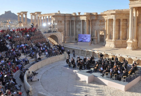 Rusia celebra un concierto de música clásica entre las ruinas de Palmira